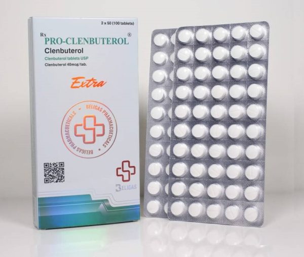 clenbutérol (40 mcg) 100 comprimés Beligas (international)