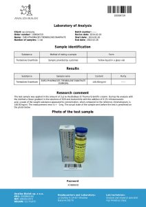 Test de laboratoire EURO PHARMA 15 ml Énanthate de trébolone 150 mg ml 1