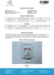 Oxymetholex (Anadrol) 50 mg comprimés sachet de 50 comprimés