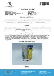 Acétate de trébolone 75 mg/ml EuroPharma Labtest page 0001