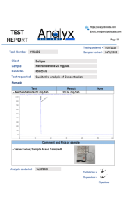 Dynabol 20mg beligas test de laboratoire