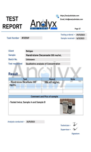 test de laboratoire deca durabolin 300 beligas