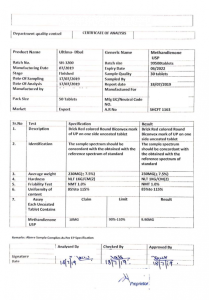test de laboratoire Ultima Dbol 10