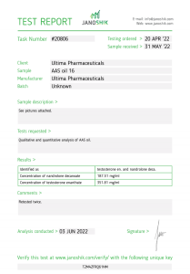 Test de laboratoire Ultima Mass Stack 500 Mix