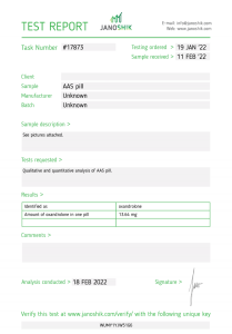 test de laboratoire ultima oxa 10