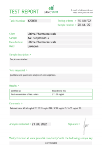 test Ultima Mix 200 test de laboratoire