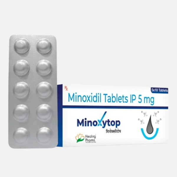 Minoxytop 5mg (compresse di minoxidil IP) Driada Medical